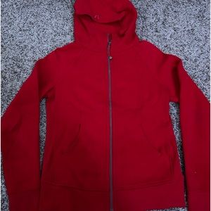 Lululemon red scuba full zip